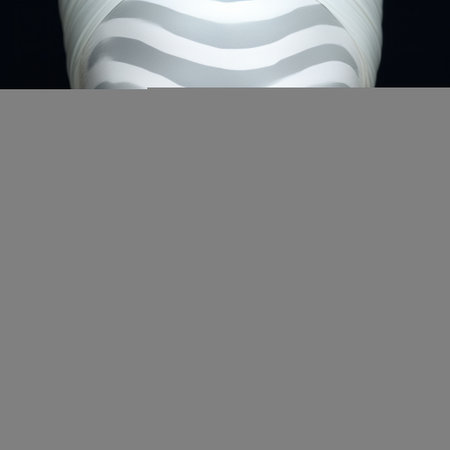 a female portrait featuring a striking symmetrical pattern of striped face paint. the portrait is done in the style of monochromatic white figures, with a combination of dark white and light silver tones. the color contrasts are sublime, creating a visually captivating image. the porcelain-like complexion and dark proportions add an intriguing element to the overall composition. ai generatedの素材