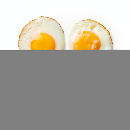 four boiled eggs arranged in a circular pattern on a white background. the photo captures the essence of larme kei style, with distinct facial features and a smooth, polished appearance. the lighting creates a beautiful blend of light amber and pink tones. the image showcases the texture-based, optical qualities of the samyang af 14mm f/2.8 rf lens. ai generatedの素材