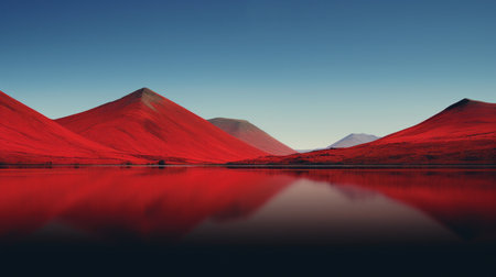 exotic destinations in the style of an album cover, featuring green and blue hues. ai generatedの素材