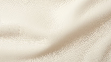white leather texture background with a beautiful blend of light bronze and light beige tones. the flowing fabrics create a soft and elegant feel. captured with a nikon fm2, this photo showcases layered gestures, soft edges, and blurred details. the multilayered composition adds depth and visual interest. taken with a nikon d750 for exceptional quality. ai generatedの素材