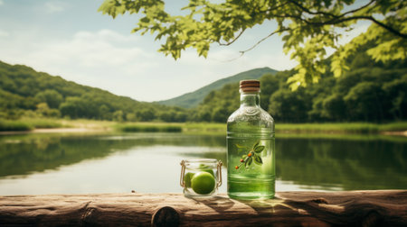a stunning photograph of the wolding river in korea and hancheongnam, showcasing reflections and mirroring. the image captures nature-inspired motifs with its vibrant shades of light green and green. shot in 32k uhd using a nikon f2, this eye-catching composition is a testament to the skill of the photographer. a perfect example of professional photography, this captivating image can be found on unsplash. ai generatedの素材