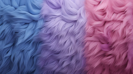 a new wallpaper featuring a pink and blue furry background, inspired by the artistic styles of serge marshennikov, aries moross, and tj drysdale. this design pays attention to the texture of fur and feathers, with colorful curves and realistic color schemes in light violet and dark gray. ai generatedの素材