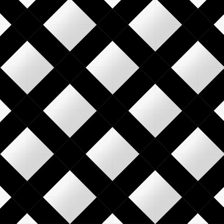 geometric marble surface in black and white vector, showcasing a panel composition mastery inspired by dutch tradition and bamileke art. this design incorporates frequent use of diagonals, resulting in a simple yet elegant composition. the shiny and glossy finish adds a touch of sophistication. created using ferrania p30 film. ai generatedの素材