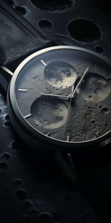 rhea, a moon orbiting saturn, is captured in a close-up photo with stunning realism. the impermanent beauty of this arid moon is elegantly showcased, with sharp-tasting contrasts and shallowed depth of field. the photo's darkness tones and clearwater details are enhanced by natural lighting. shot on a 100mm lens at f/2.0, this realistic and impressive image is available in 8k uhd resolution. ai generatedの素材