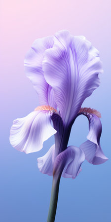 iris app wallpaper jpg image featuring minimal retouching and hyper-realistic pop. the majestic romanticism is evident in the detailed and intricate compositions, inspired by nature's forms. the image showcases photorealistic detail and high attention to detail. ai generatedの素材