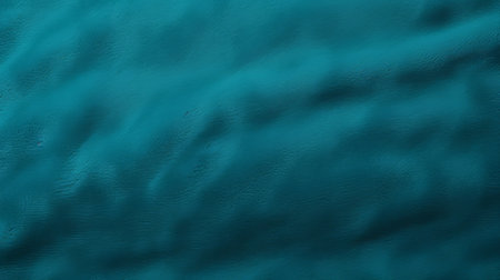 the photo showcases a recontextualized depiction of water, with a dark teal color resembling its natural hue. the image captures the essence of water through a densely textured and haptic surface, highlighting the attention to detail in the textures of fur and feathers. the textured fabrics and uneven pigment planes add depth and visual interest to the composition. ai generatedの素材