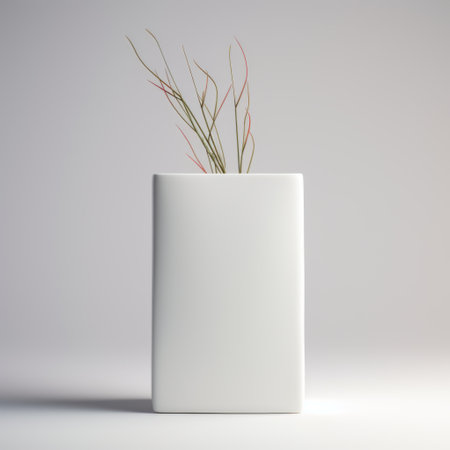 the small vase and plant in this photo are beautifully rendered with a matte background, giving them a high level of detail and a clean, crisp look. the use of quadratura and soft-focus techniques adds depth and a sense of balance to the composition. the asymmetrical balance further enhances the overall aesthetic. this matte photo captures the beauty of the small vase and plant inの素材