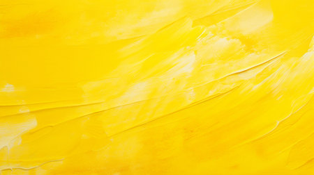 a white background featuring vibrant yellow paint and brush strokes, reminiscent of monochromatic compositions. this artwork showcases saturated color fields and a bold use of impasto technique. the sun-soaked colors evoke the style of govaert flinck and miki asai, while the minimalist background adds a contemporary touch. ai generatedの素材