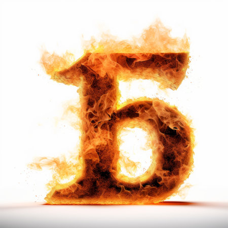 a hyperrealistic illustration of a white background with a fire numeral 5. the image showcases explosive pigmentation and superimposed text, creating a visually striking composition. the artwork exhibits gelatinous forms and a realistic attention to detail, reflecting the style of bastardcore and daz3d. ai generatedの素材