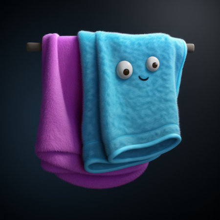 3d rag doll portrait of a smiling animal in a cleverly juxtaposed and minimalist still life scene. this unique creation showcases gradient color blends and is rendered using unreal engine 5. the humorous and surreal elements add a touch of whimsy to the soggy, felt-based design. ai generatedの素材