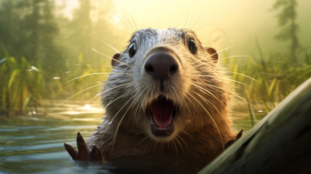 a wildlife enthusiast. ai generatedの素材