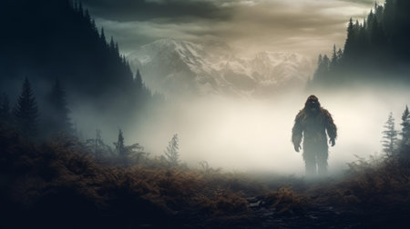 monster hunters by fk is a captivating desktop wallpaper inspired by the renowned photographer mikko lagerstedt. this 4k artwork features mountainous vistas shrouded in mist, creating a symbolic and figurative landscape. the dramatic play of light and shadow, along with the inclusion of alex petruk ape, adds an intriguing element to this mesmerizing image. ai generatedの素材