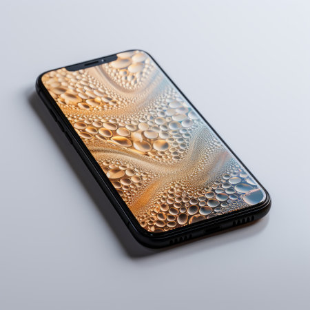 the apple iphone x sands abstract wallpaper showcases a stunning 1080px image with intricate details resembling a detailed engraving. the wet-on-wet blending technique creates a unique visual effect, while the uhd resolution ensures high-quality display. the combination of light black and light amber tones adds depth to the design. the wallpaper features intricate dotwork and reefwave patterns, complemented by vibrant and colorful washes. ai generatedの素材