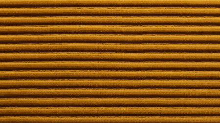 a yellow texture featuring the smallest pixel size of lino texture, creating a significant impact on texturization. this texture adds structure to your text, resembling horizontal stripes. inspired by the works of martin puryear, the matte aerial view photo showcases a terracotta color palette. ai generatedの素材