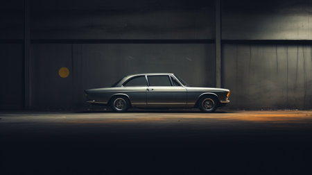 a bmw 1932ti is featured in this wallpaper, captured in a moody tonal contrast style. the image, in 1920x1080 resolution, showcases the use of lomography lady grey film and realistic chiaroscuro lighting. post-processing techniques enhance the image's simple minimalism, while the rollei prego 90 camera captures the details in stunning uhd quality. ai generatedの素材