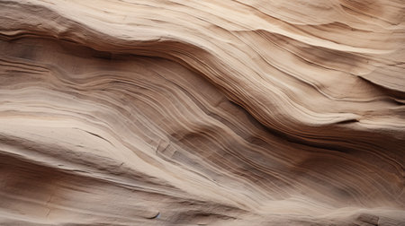 cliff face at neve, san diego, colorado. this documentary travel photograph captures the unique style of wavy lines and organic shapes found in hopi art. the light brown and beige colors highlight the focus on materials, showcasing the smooth and curved lines of the imitated material. ai generatedの素材