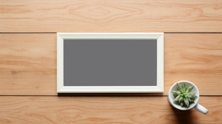 grey framed poster featuring the word "yous" on a wooden surface. the poster is designed in the style of fujifilm eterna 400t and incorporates elements of traditional vietnamese, carl holsoe, paul corfield, bold lettering, jean-louis forain, and a singular focus. ai generatedの素材