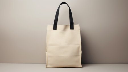 lg tote canvas tote bag mockup featuring the artistic style of claude melan. this mockup showcases a stark and unfiltered design, reminiscent of kodak ektar film. the bag is light beige with pops of red, inspired by the works of jean-andre rixens. the clean and sharp inking adds a touch of sophistication, perfect for showcasing your designs. ideal for calarts students and art enthusiasts. aiの素材