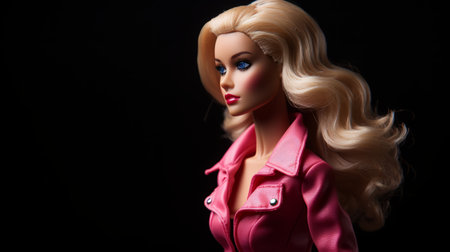 an ultra-realistic barbie doll is showcased in this intricately detailed photograph. shot on a 25mm lens, the image features a depth of field and tilt blur effect. the lighting, including half rear lighting and backlight, creates a dramatic and soft ambiance. the photo is enhanced with various techniques such as super-resolution, global illumination, and screen space reflections. with its insanely detailed and intricate elements, thisの素材
