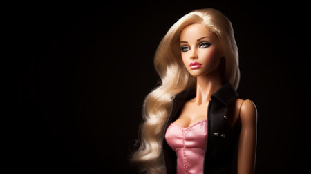 an ultra-realistic barbie doll is showcased in this intricately detailed photograph. shot on a 25mm lens, the image features a depth of field and tilt blur effect. the lighting, including half rear lighting and backlight, creates a dramatic and soft ambiance. the photo is enhanced with various techniques such as super-resolution, global illumination, and screen space reflections. with its insanely detailed and intricate elements, thisの素材