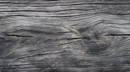 a close-up photo of a weathered wood board showcasing its organic contours and nature-inspired imagery. the black and gray style adds a touch of elegance to the composition, while the high-resolution uhd image captures the intricate details. with constructivist roots and naturalistic proportions, this eye-catching photo is sure to make a statement. ai generatedの素材