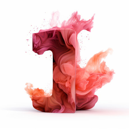 a free printable letter "i" is showcased on a chalkboard backdrop, surrounded by vibrant colored liquids resembling light crimson and light beige. these conceptual sculptures, created using cinema4d and poured resin, depict colorful explosions frozen in time. the fluid and glass-like sculptures captivate the viewer's attention, offering a visually stunning experience. (keywords: free printable, letter i, chalkboard, colored liquids, light crimson, light beige, conceptual sculptures,の素材