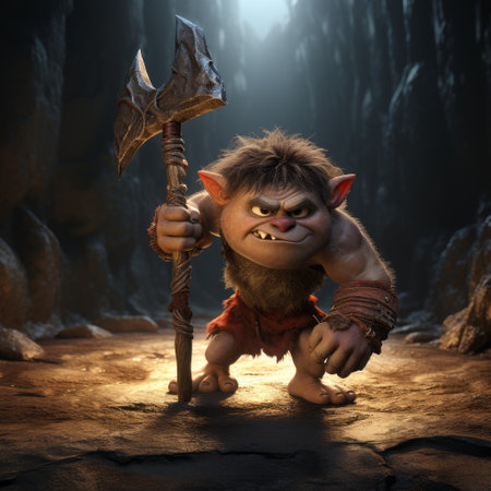 troll 3 wallpaper for your mobile ios app featuring vray tracing style, 8k 3d resolution, phoenician art inspiration, charming characters, dynamic scenes, action-packed moments, stone elements, and ultra-high definition (uhd) image quality. ai generatedの素材