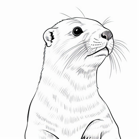sea otter coloring pages featuring hyper-realistic animal illustrations in the style of rockwell kent, johannes jan schoonhoven, and etienne maurice falconet. these printable pages showcase the adorable sea otter in dark white and light magenta hues. perfect for kids and adults who love to color and appreciate detailed artwork. available in low resolution on sketchfab. ai generatedの素材