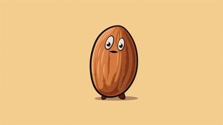 a set of 20 cartoon almond vector illustrations, created in the style of patricia piccinini and cody ellingham. these illustrations feature a surprisingly absurd and mcdonaldpunk aesthetic, with a touch of wood elements. the illustrations are in a high-resolution format of 3840x2160 and can also be used as animated gifs. ai generatedの素材