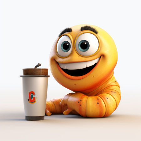 an orange character, created in a 3d animated style, is depicted sitting beside a cardboard piece. this illustration, inspired by the spiral group, caffenol developing, smilecore, and photorealistic renderings, showcases a unique blend of creativity and realism. the artwork captures the essence of imax, with its immersive quality, while also incorporating elements of the soggy style. this piece was commissioned specifically for this purpose. aiの素材