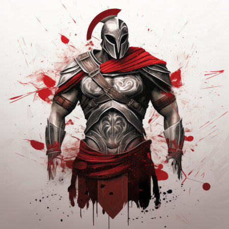 assassin's creed legends pc hd wallpaper featuring a silver and crimson color scheme. this artwork combines monochromatic ink wash and phoenician art elements, creating a unique blend of spray painted layers and layered mesh with hints of tagging-like marks. this simplistic vector art captures the essence of the legendary game. ai generatedの素材