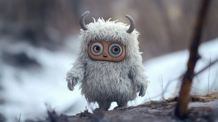 the photo showcases the design animation of the shortlisted animated creature characters, ilma and fasa. inspired by the style of mikko lagerstedt, the image captures their unique features with a lensbaby effect. the plush doll art, influenced by serge marshennikov, adds a touch of whimsy. the bold texture, reminiscent of george lucas's creations, is enhanced by the use of the rodenstock imagon 300mm f58 lens.の素材