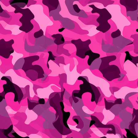 pink camo fabric by thecreativeluu on spoonflower custom fabric. this cartoon abstraction style fabric features a dark red and dark magenta color palette with a multiple filter effect. the restrained color palette and digitally enhanced colored cartoon style make it a unique and eye-catching choice for your creative projects. ai generatedの素材