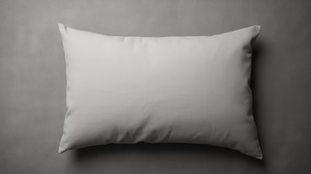 a large pillow with a square white backing, featuring realistic hyperrealism style, vignetting effect, and flat shading. the image has a resolution of 3840x2160 and showcases precise simplicity and exacting precision. minimal retouching has been done to maintain the authenticity of the photo. ai generatedの素材