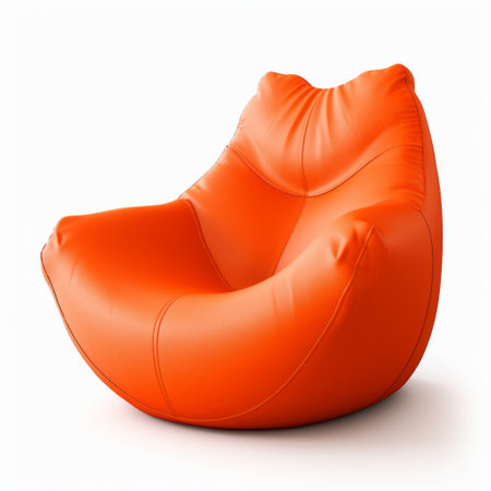 orange curvaceous leatherhide plastic danish design tumblewave photo: this hyper-detailed rendering showcases a rounded, orange plastic object with a curvaceous simplicity. the danish design influence is evident in its sleek and modern aesthetic. the leatherhide texture adds a touch of sophistication to this eye-catching tumblewave piece. ai generatedの素材