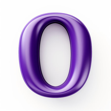 purple letter "o" on a white and transparent background photo, showcasing the zbrush style. this unpolished and authentic artwork by bess hamiti features vibrant colors and utilizes screen tones. created in the year 1000-1400 ce, this piece captures the essence of the era while showcasing the artist's unique style. ai generatedの素材
