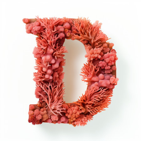 red coral lettered for the atlantic sea coral, resembling flowers in a vibrant mix of light magenta and dark amber. these evocative environmental portraits capture the essence of dazecore and sustainable design. the photorealistic compositions showcase energy-filled illustrations that celebrate the beauty of nature. ai generatedの素材