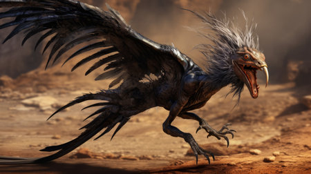 a stunning collection of dragon wallpapers in hd, featuring life-like avian illustrations with spiky mounds. these wallpapers showcase the incredible talent of ingrid baars and david nordahl, who have masterfully rendered these dragons in a dark silver and brown color palette. immerse yourself in the world of sci-fi realism with these captivating wallpapers. ai generatedの素材