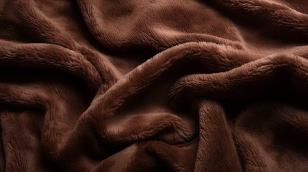 abstract brown fur texture and pattern captured in digital graphic images. the luxurious drapery style adds intrigue to the taboo-inspired visuals. shot with the zeiss batis 18mm f2.8 lens, the soft and dreamy atmosphere is enhanced by the combination of light red and dark brown hues. the back button focus ensures sharpness in these soft and romantic scenes. ai generatedの素材