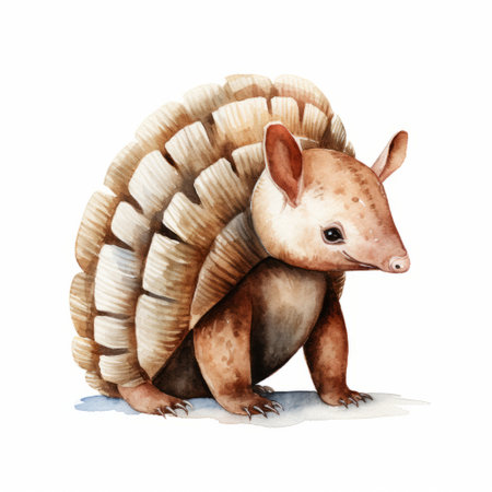 illustrations of wildlife animals and nature, showcasing realistic watercolor techniques and inspired by moche art. these captivating artworks feature a snailcore aesthetic, with light brown hues and spiky mounds. commissioned for their playful character design, these illustrations beautifully capture the essence of the animal kingdom in a unique and artistic way. ai generatedの素材