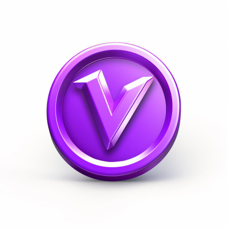 a violet 3d icon made of clay material, with a smooth and shiny appearance. this cartoon-like icon represents nintendo and is rendered in high detail, hd quality, and 3d. it features an isometric perspective and is showcased under a spotlight on a white isolated background. ai generatedの素材