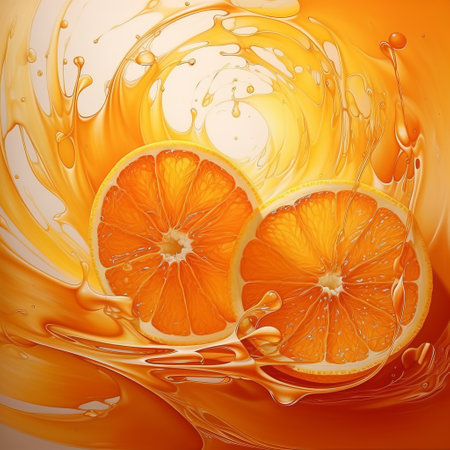 a photo of a pure orange, textured painting with a prominent shape at the center. the painting showcases irregular and subtle patterns, adding depth and complexity to the overall composition. keywords: orange painting, textured artwork, prominent shape, irregular patterns, subtle details. ai generatedの素材