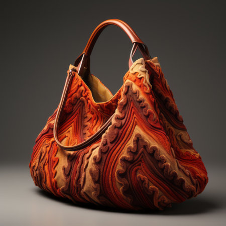 a cashmere bag, crafted with luxurious softness and elegance, is showcased in this image. the bag features a timeless design, perfect for adding a touch of sophistication to any outfit. with its high-quality cashmere material, this bag offers both style and comfort, making it a must-have accessory for fashion enthusiasts. ai generatedの素材