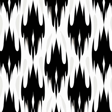 black and white abstract design with distorted and elongated forms, reminiscent of gothic revival. bold color blobs add a striking contrast, while flickering light creates an intriguing atmosphere. the use of fabric and mundane materials adds texture and depth to the composition. a melting pot of artistic elements come together in this captivating image. ai generatedの素材