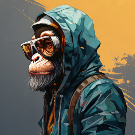 digital mandala hoodies: a captivating fusion of hyper-realistic animal illustrations and character studies, our digitally-designed hoodies feature a mesmerizing mandala adorned with striking bold lines and vibrant dynamic colors. bringing together elements of urban culture and artistic influences from the congo, this unique creation is a powerful reflection of the kombuchapunk art style. complete with sunglasses, a helmet, and palm motifs, our hoodies are aの素材