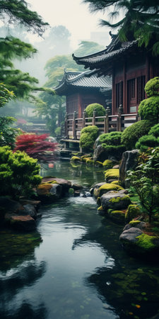 the tranquil pond stretches out as far as the eye can see in this captivating photo. the serene waters reflect the lush greenery and a clear blue sky, creating a picture-perfect landscape. the image captures the essence of peacefulness and natural beauty. pond scenery, real photos, tranquil waters, serene reflection, lush greenery, blue sky. ai generatedの素材