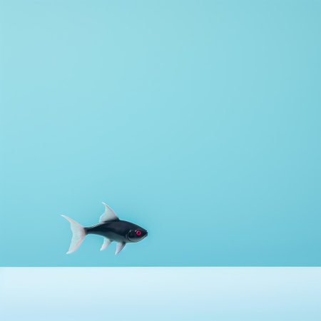 the cute catfish in this minimalist photo exudes japanese minimalism with its serene presence. the image, captured in stunning 32k resolution, showcases the beauty of simplicity and elegance. ai generatedの素材