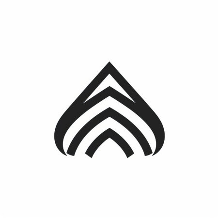 the military emblem logo showcases abstract minimalism with its zigzag patterns and minimalist illustrator style. the logo features striped arrangements, organic forms, and crisp graphic design, reflecting elements of engineering, construction, and design. ai generatedの素材