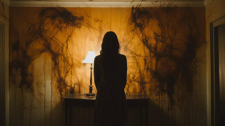 "ashley standing silhouette in amber-toned room"

experience the intensity of a close-up silhouette of ashley, reminiscent of laura makabresku's abstract expressionist emotion and medardo rosso's realism. this image, captured with a rollei prego 90, showcases ashley standing in a room with a striking amber and light amber color scheme, similar to the works of jessica drossin. the result is a captivating and unique portrait, full ofの素材