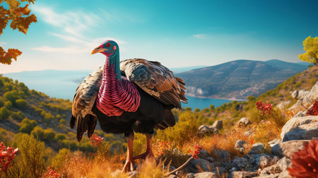 "discover the breathtaking beauty of turkey in this photo-realistic image. from the stunning blue mosque in istanbul to the otherworldly landscapes of cappadocia, turkey offers a feast for the eyes. explore ancient ruins, bustling bazaars, and pristine beaches. this photo captures the essence of turkey's charm and allure, making it a must-see for travelers and dreamers alike.", ai generatedの素材